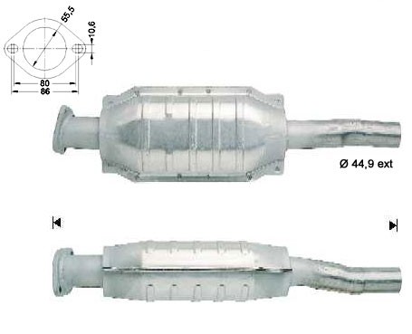 Renault SUPER5 1.7 1721 cc 54 Kw / 73 cv F3N Magnaflow CAT Bouwj