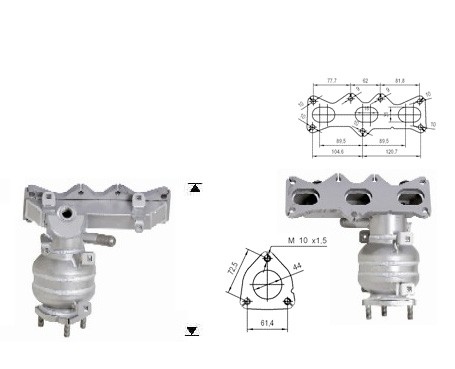 Mazda XEDOS 9 2.5i V6 2497 cc 120 Kw / 163 cv KL Magnaflow CAT B