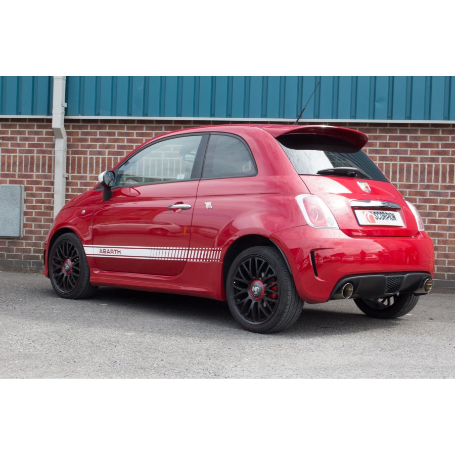 Scorpion uitlaat Abarth 500/595 (IHI Turbo) gepolijst