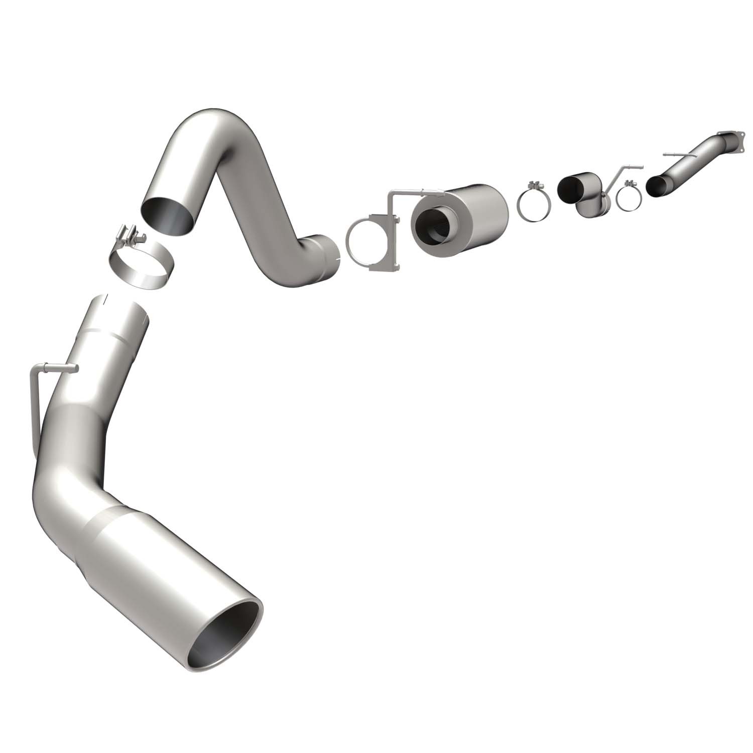 Gm Sys XL DP/B 04.5- GM Duramax CC/SB Magnaflow Cat-Back