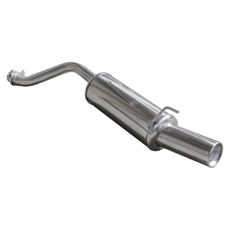 100% RVS Sportuitlaat  Fiat Grande Punto 1.4T-Jet (155pk) 2007- 102mm (Ø60mm)