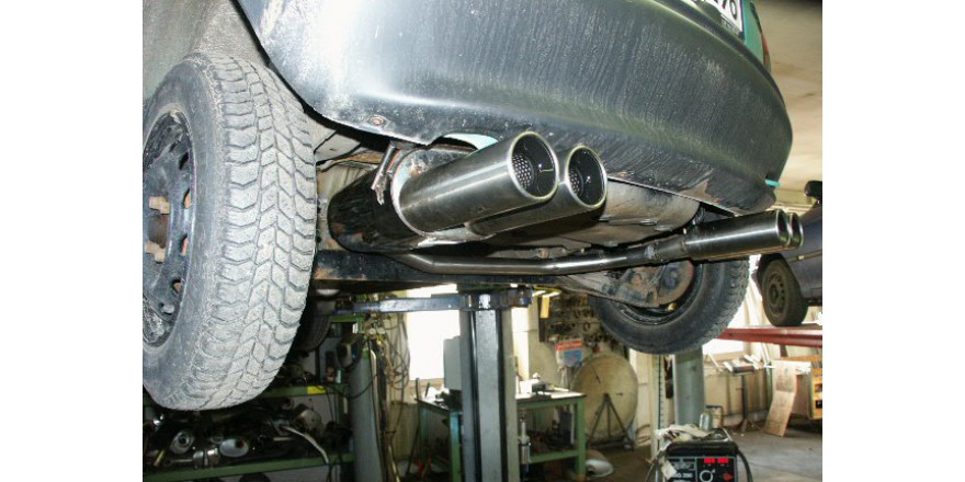 Opel Corsa B Einddemper Uitgang rechts/links - 2x80 Typ 13 recht