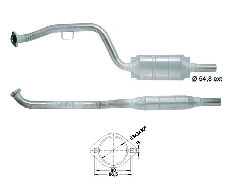 Mercedes C180 1799 cc 90 Kw / 122 cv W202 / T202 Magnaflow CAT B