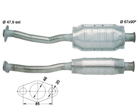 Peugeot 106 1.6i 16V 1587 cc 88 Kw / 120 cv TU5J4 Magnaflow CAT