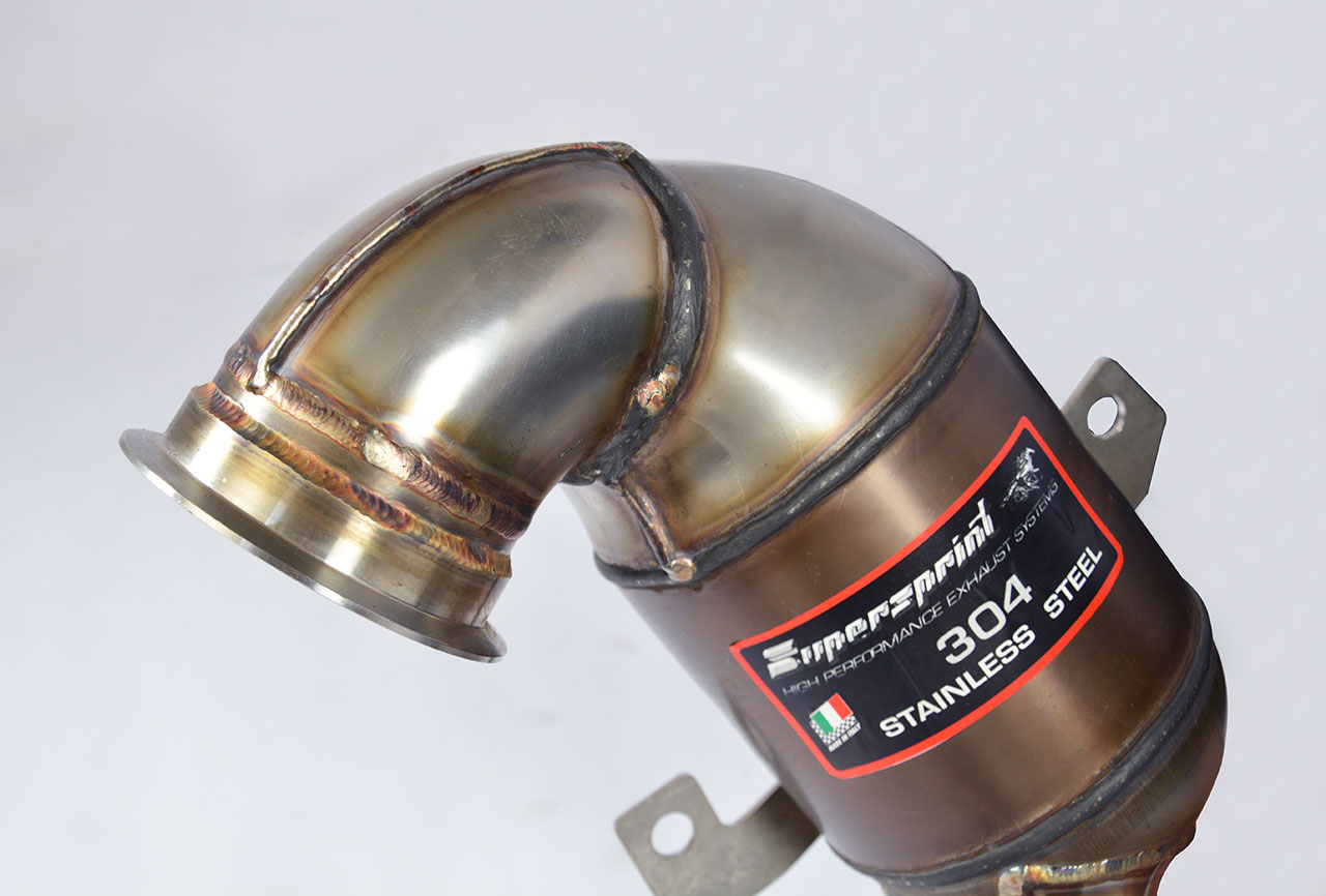 AUDI A3 8V 1.8 TFSI (180 Hp) 2013 -> 2015 Turbo downpipe kit + Metallic catalytic converter WRC 100C