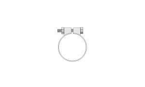 band-uitlaatklem 48mm 1 3/4 inch (44,5mm) Simons Staal
