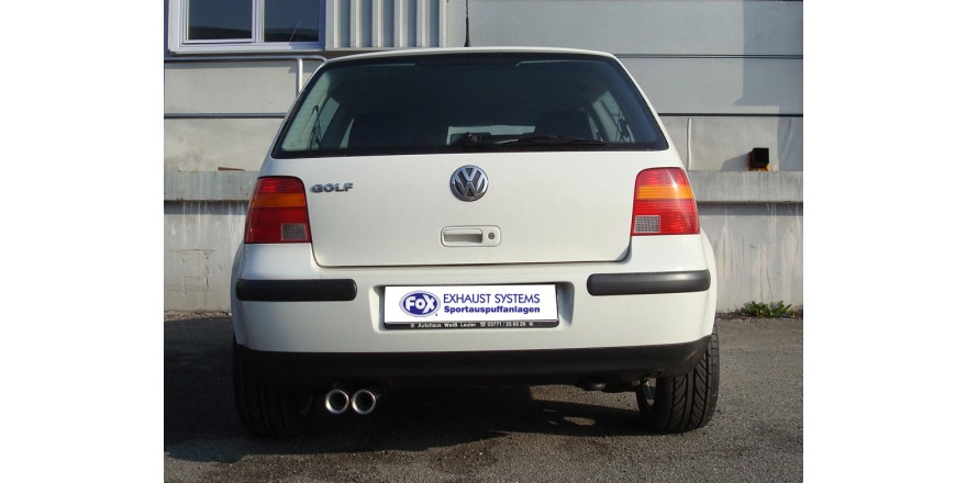VW Golf IV Einddemper - 2x76 Typ 13 FOX