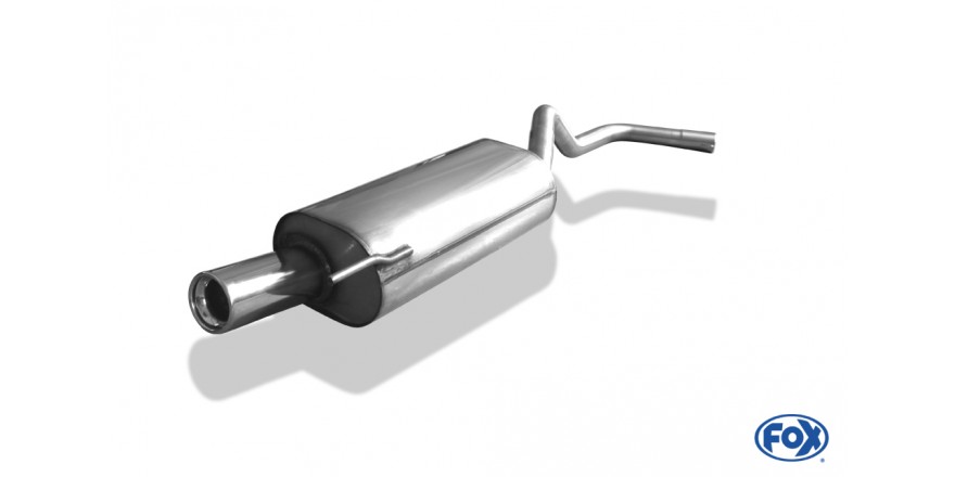 VW Polo 6N Einddemper single-flow 45mm - 1x80 Typ 13 FOX