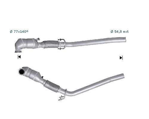 VW GOLF PLUS 1.9TDI 1896 cc 77 Kw / 105 cv BXE Magnaflow CAT Bou