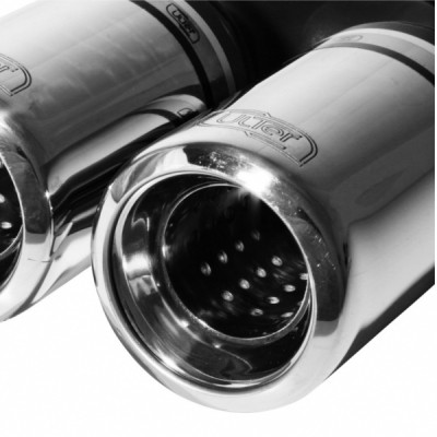 Einddemper Honda Prelude IV 1991-1996 RVS eindstuk 2x80mm Rond