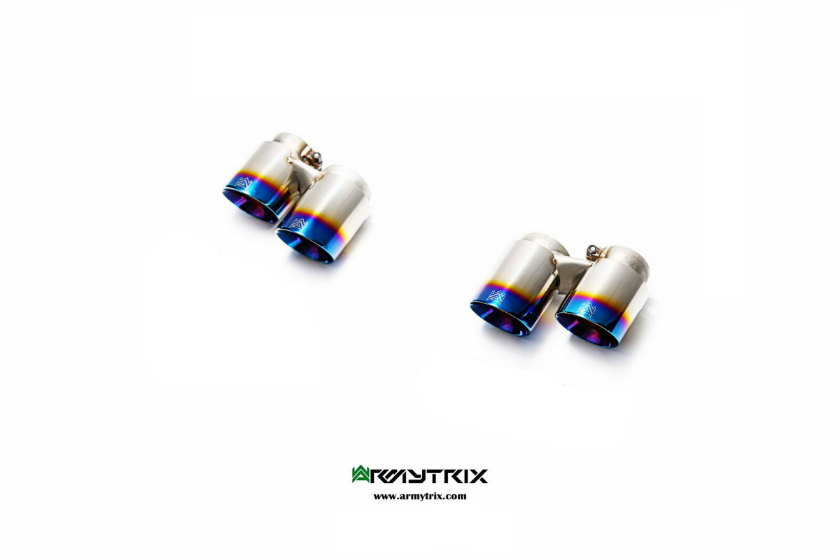 Armytrix Porsche 991.1 Quad Blue Coated Tips