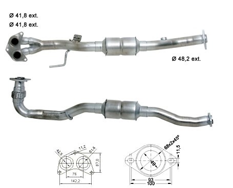 Toyota AVENSIS 1.8i 16V 1794 cc 95 Kw / 130 cv 1ZZ-FE Magnaflow