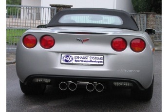 Corvette C06 Einddemper Uitgang midden - 4x100 Typ 12 midden FOX