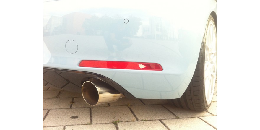 VW Beetle Typ 16 Einddemper Uitgang rechts/links - 1x100 Typ 25