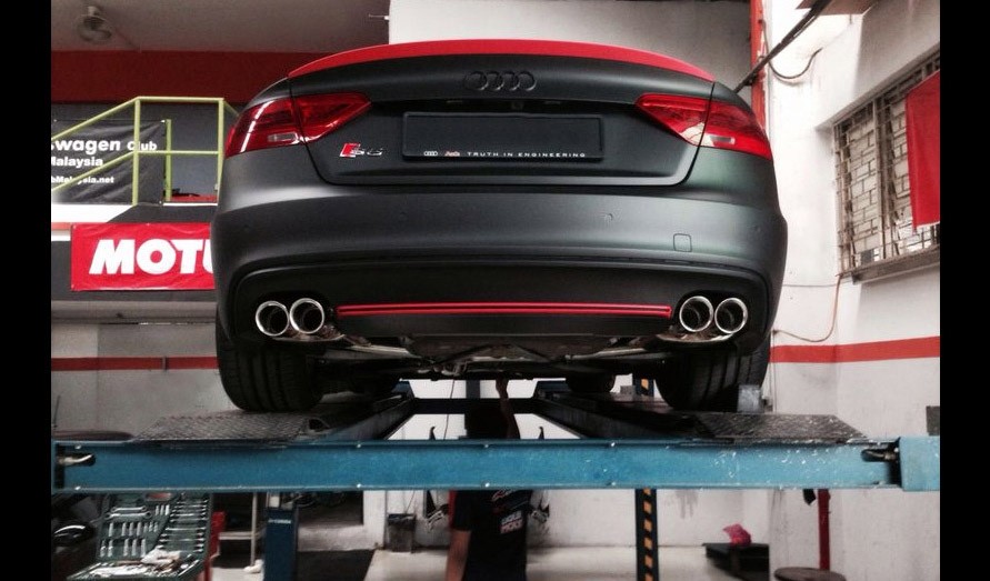 FI Exhaust Cat-Back Systeem Audi S5 8T 3.0TFSi Valvetronic
