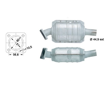 Innocenti MILLE 1.0i 994 cc 35 Kw / 48 cv Magnaflow CAT Bouwjaar