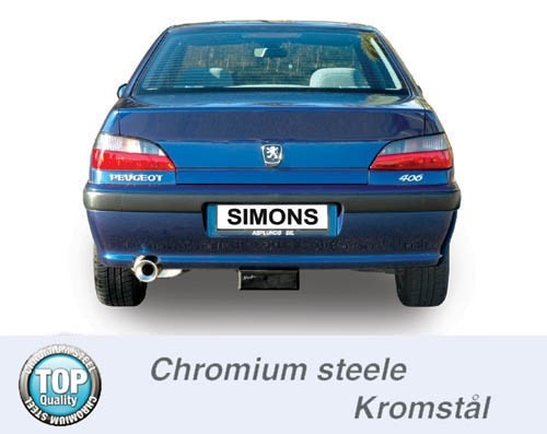 Simons Uitlaatsysteem af kat. Peugeot 406 1996>