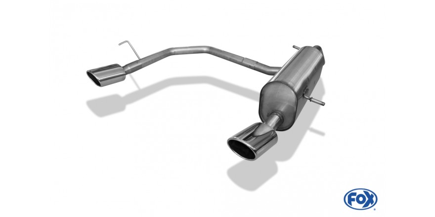 Peugeot 207/ 207cc/ 208 Einddemper Uitgang rechts/links - 115x85