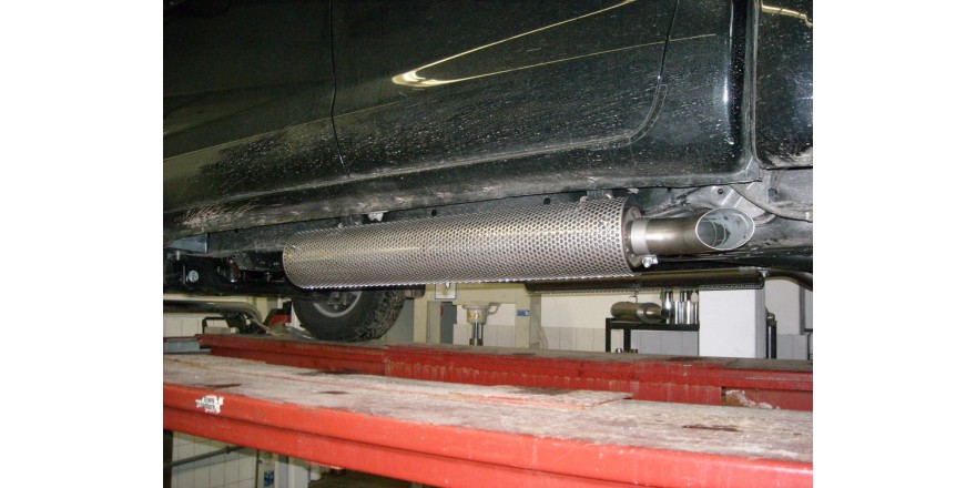 Hilux - Double Cap Systeem Sidepipe, bestehend aus 2 Einddempern