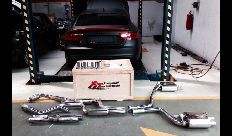 FI Exhaust Cat-Back Systeem Audi S5 8T 3.0TFSi Valvetronic