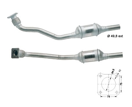 VW PASSAT 35i 1.8i 1781 cc 66 Kw / 90 cv ADZ Magnaflow CAT Bouwj