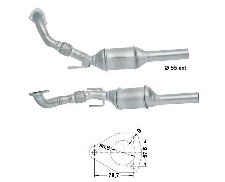 Seat CORDOBA 1.9TDi 1896 cc 81 Kw / 110 cv AFN Magnaflow CAT Bou