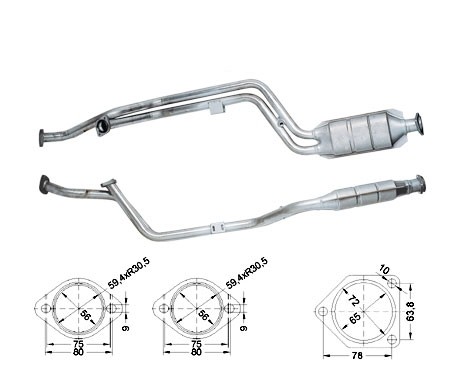 Mercedes C280 2799 cc 142 Kw / 193 cv W202 Magnaflow CAT Bouwjaa