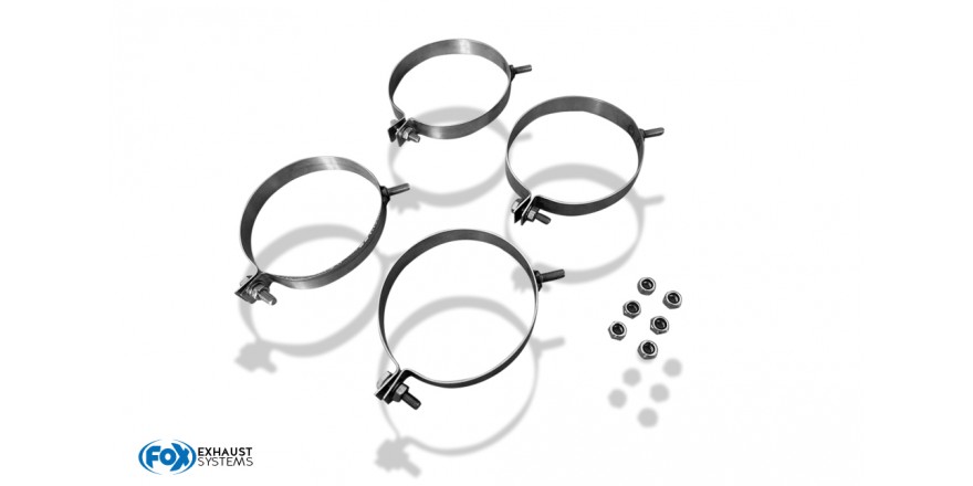 Hilux - Double Cap Systeem Sidepipe, bestehend aus 2 Einddempern