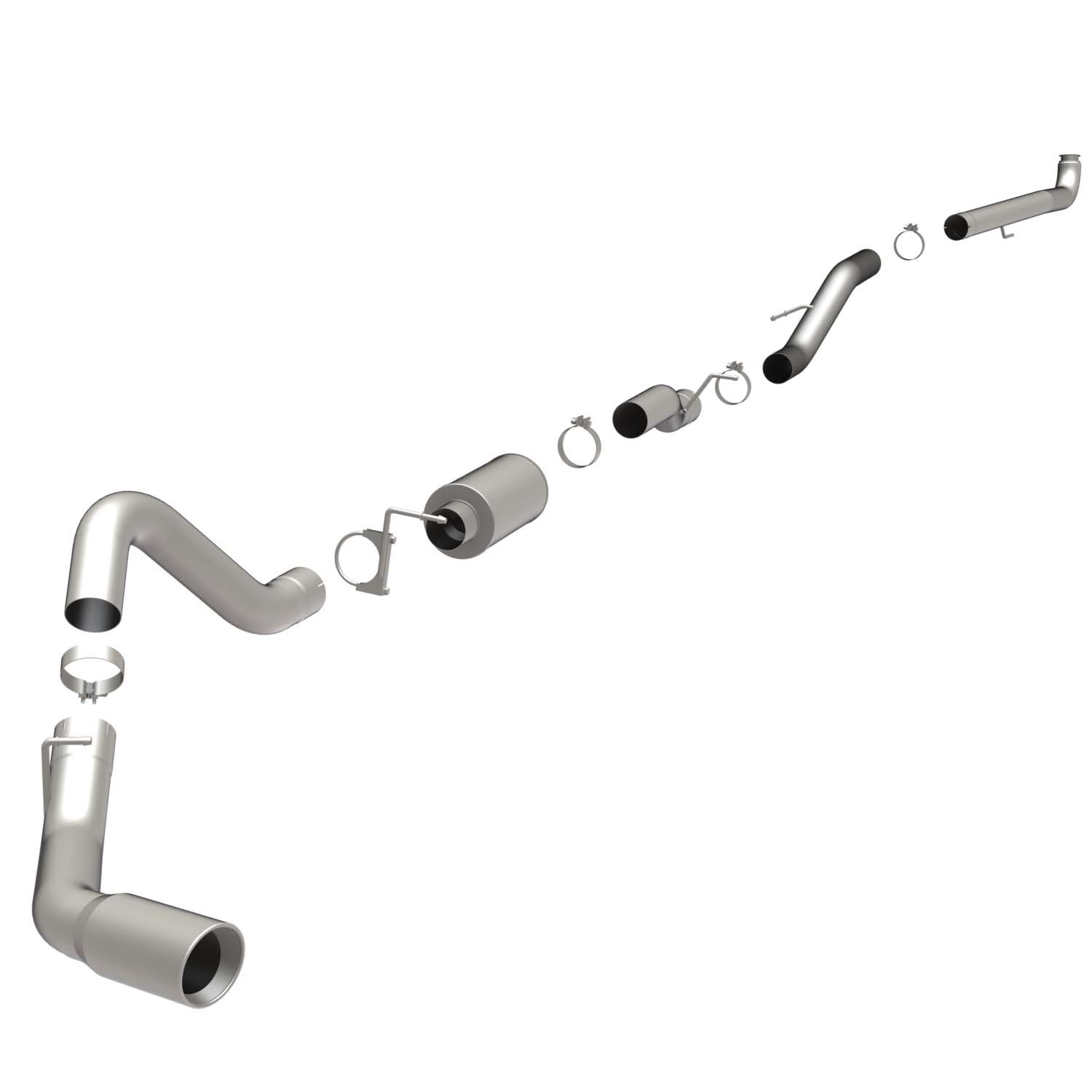 Gm Sys TB 04.5- GM Duramax CC/SB 4" DP Magnaflow Cat-Back