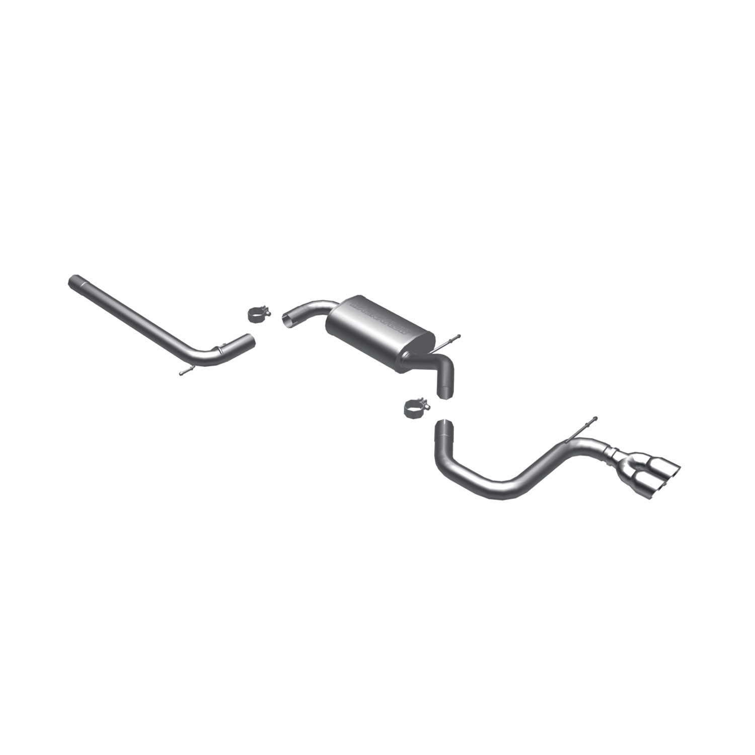 VW C/B 06-07 VW Golf/Rabbit 2.5L Magnaflow Cat-Back