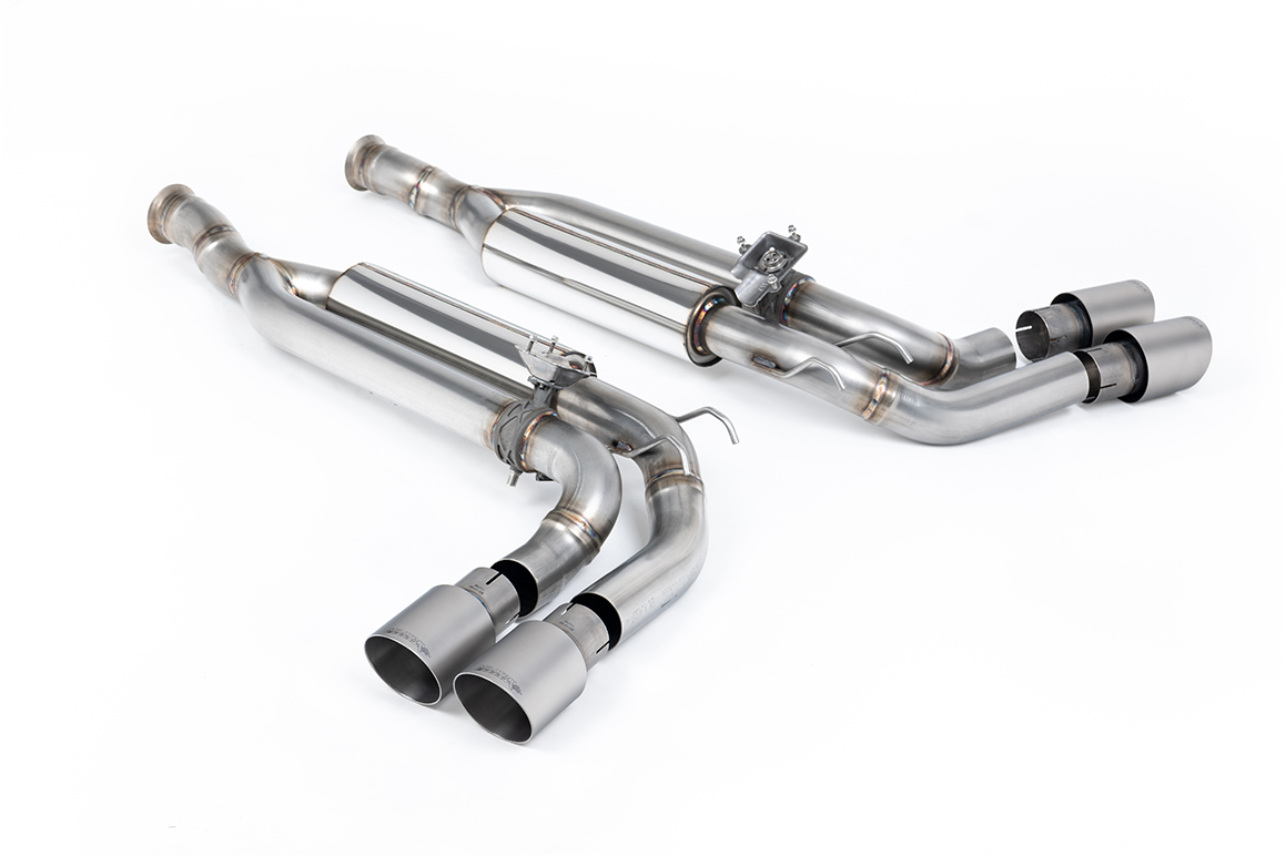 Mercedes G63 (W463) 4.0 Bi-Turbo V8 GPF/OPF Cat Back Valved Titanium JET-90 Trims
