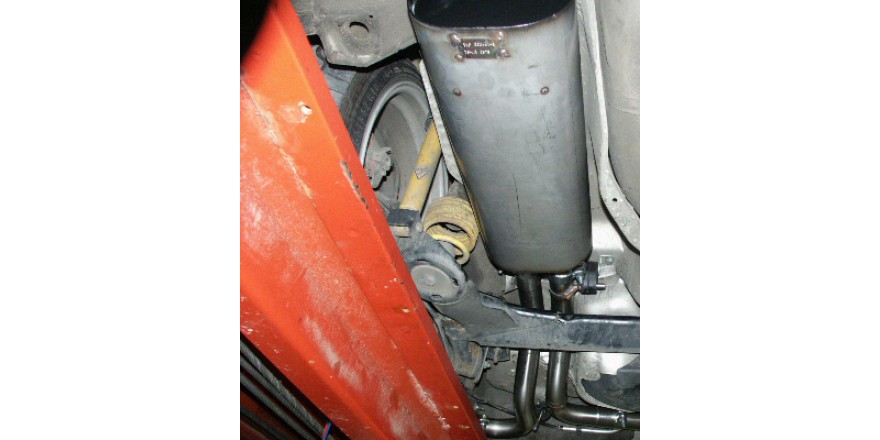 VW Golf IV 3-drsig Einddemper Side Pipe - 2x70 Typ 10 Uitgang vo