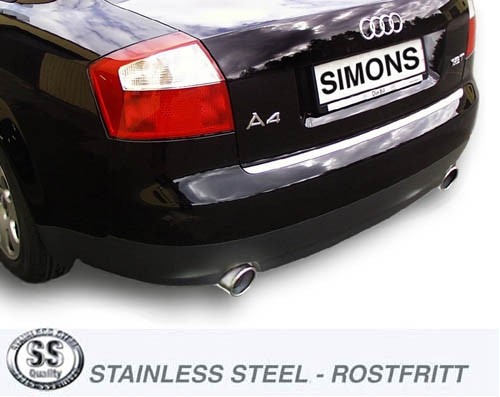 Simons Dual Power Uitlaatsysteem af kat. Audi A4 Quattro B6 2001