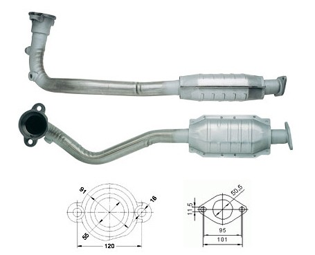 Ford ESCORT 1.8i 16V 1716 cc 75 Kw / 102 cv ZH18N Magnaflow CAT