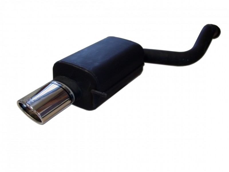Einddemper Ford S-max 2006-2013 RVS eindstuk 120x80mm Ovaal