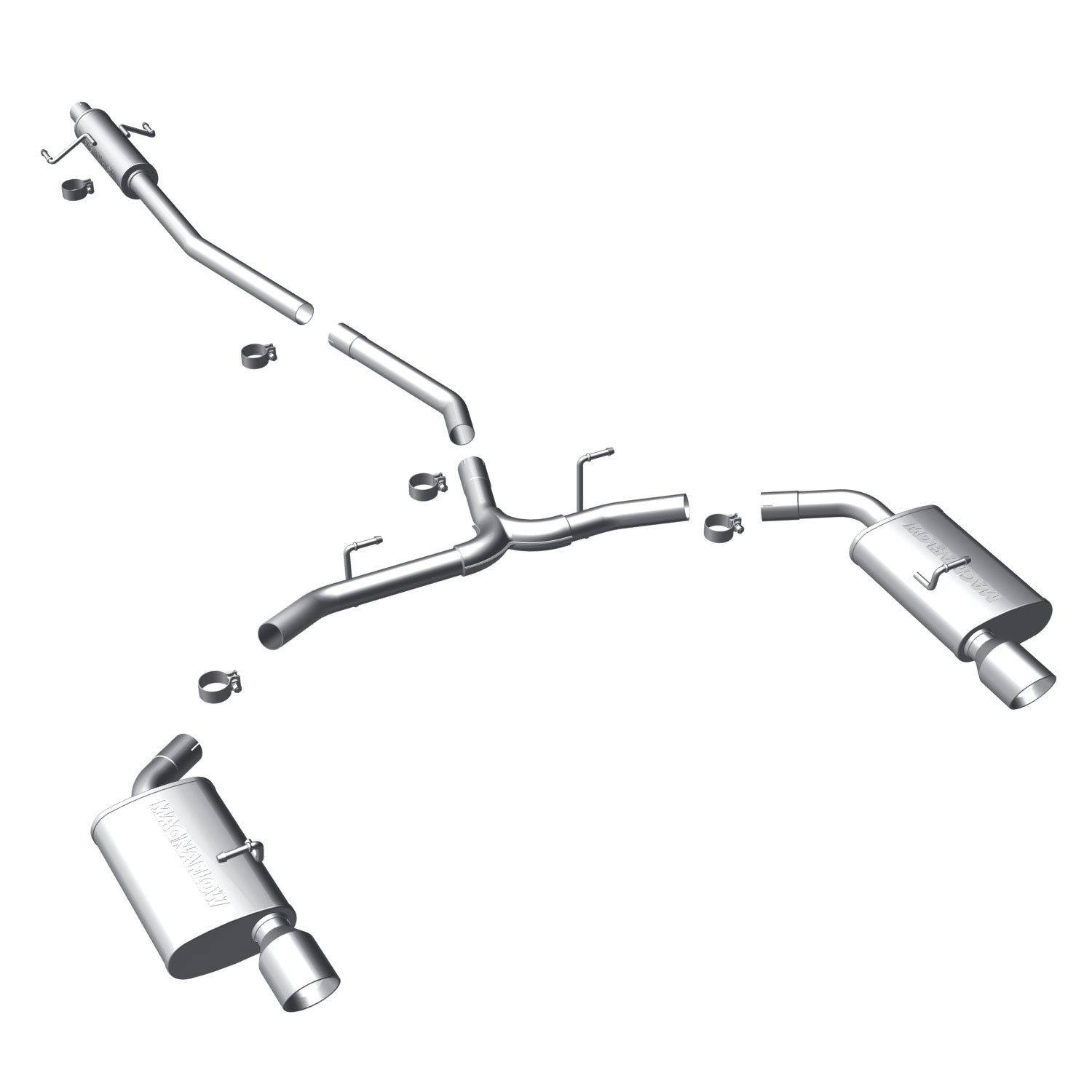 Ford Cat-Back 2010 Ford Fusion 3.0L/3.5L Magnaflow Cat-Back