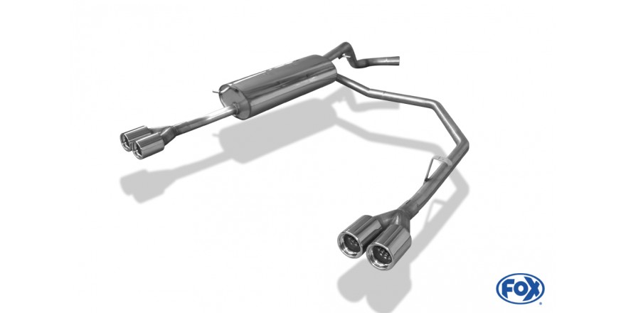 VW Bora 1J/ Bora Variant 1J Einddemper Uitgang rechts/links - 2x