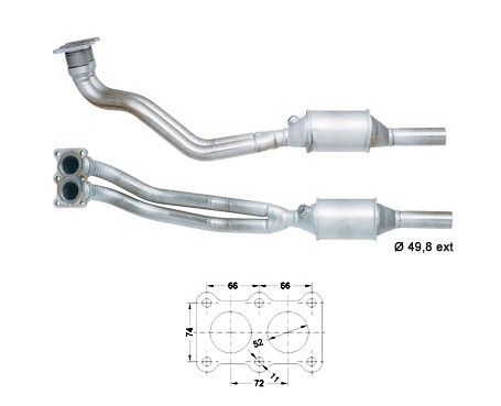 Seat TOLEDO 1.6i 1595 cc 74 Kw / 100 cv AEH Magnaflow CAT Bouwja