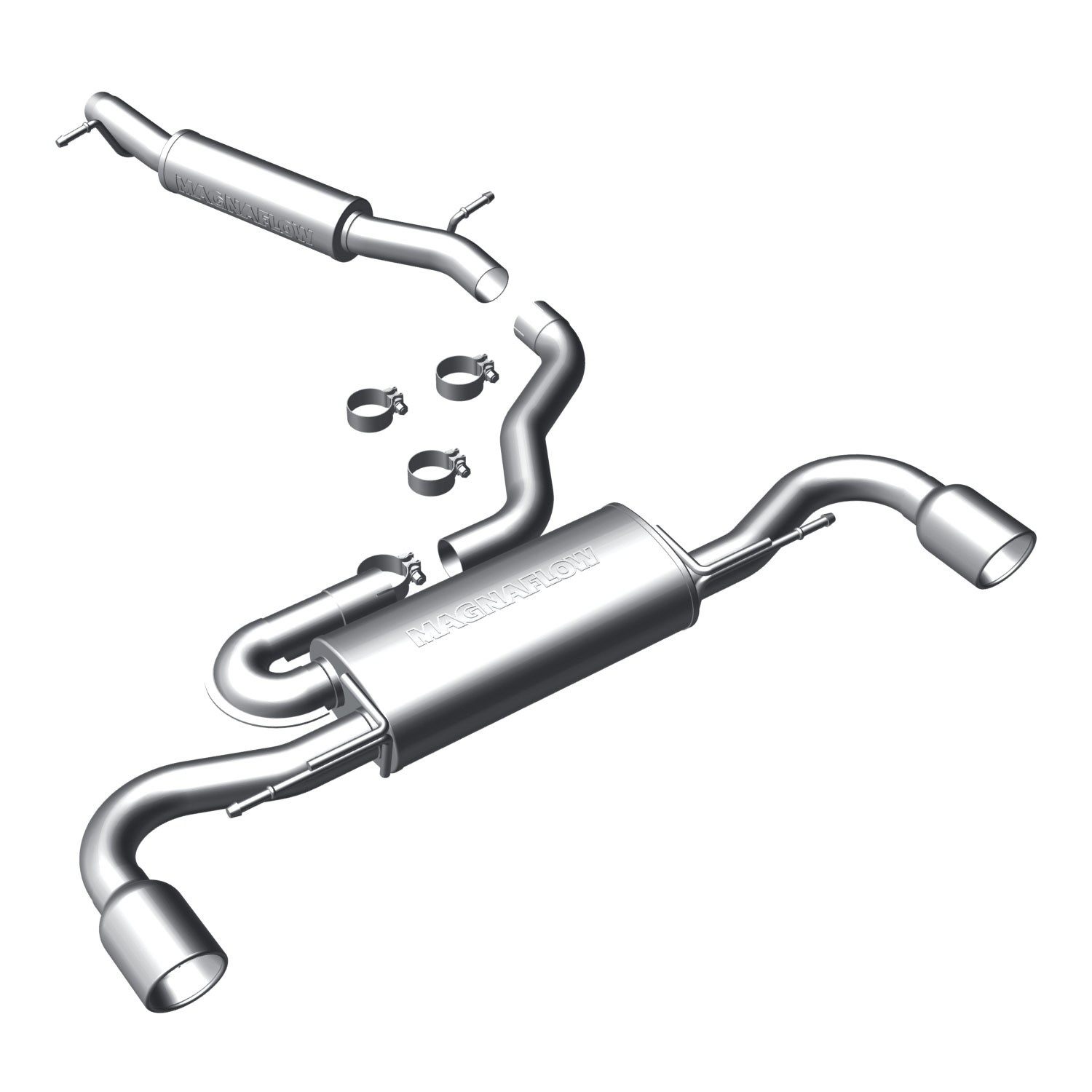 Audi Cat-Back 08-09 Aud TT Quat 3.2L Comp Magnaflow Cat-Back