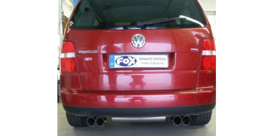 VW Touran Einddemper Uitgang rechts/links - 2x76 Typ 18 rechts/l