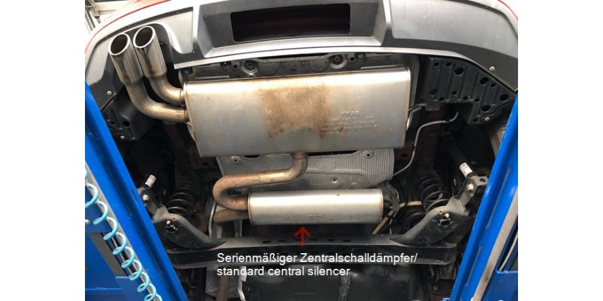 Seat Leon 5F Einddemper eenzijdig - 2x80 Typ 16 FOX