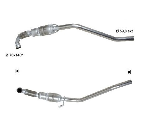 VW TRANSPORTER 2.5TD 2461 cc 128 Kw / 174 cv AXE Magnaflow CAT B