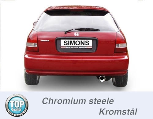 Simons Einddemper Honda Civic V/VI 1992-2000
