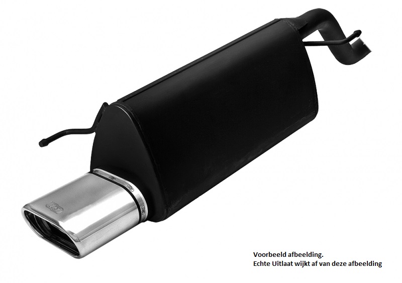 Einddemper VW Passat 1996-2005 RVS eindstuk 167x60mm ovaal ulter