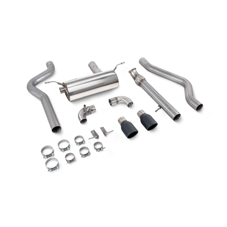 BMW 2 Series F22 M235i 3.0L Non-resonated cat-back system with valve Scorpion 