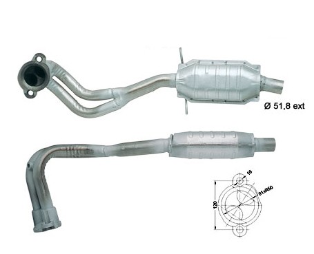 Ford FIESTA 1.8i 16V 1796 cc 75 Kw / 102 cv ZH18S Magnaflow CAT