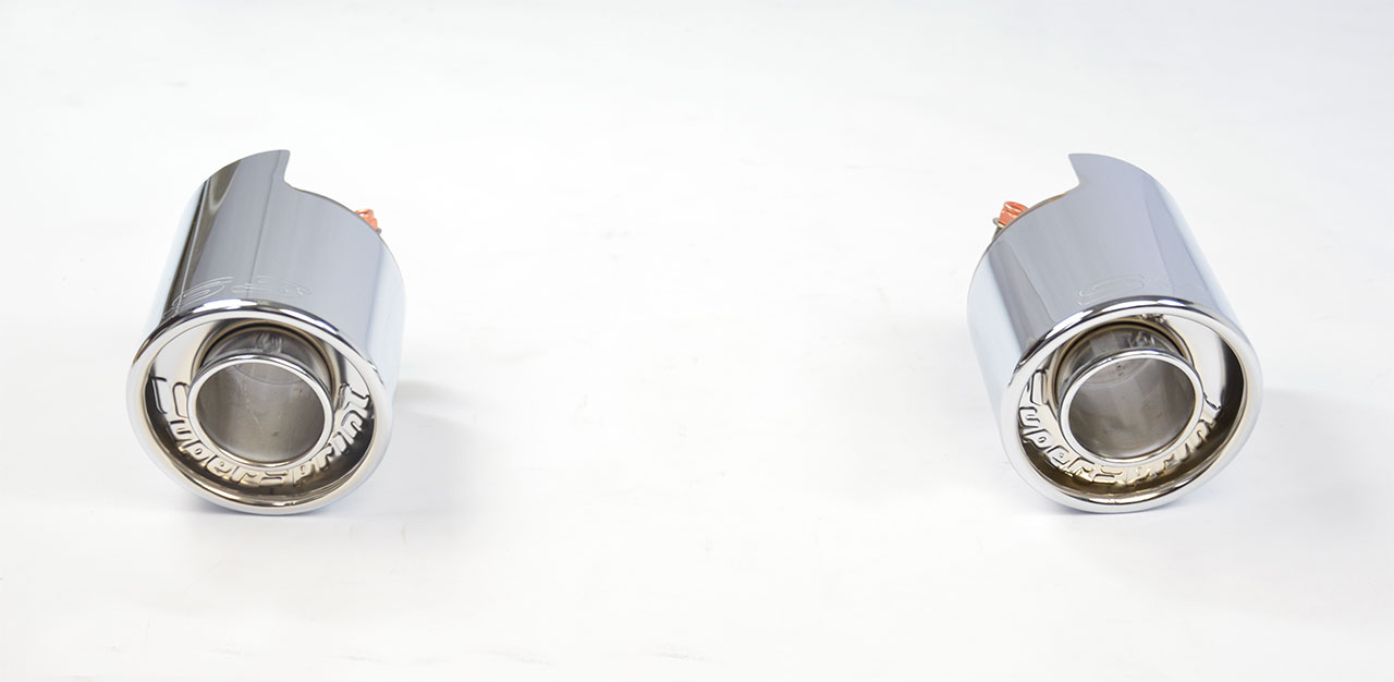 Endpipe kit "Backfire" Right O100 - LeftO100 for Performance sport exhaust for 500 ABARTH 1.4T Asset