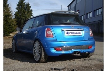 Mini Cooper S R56 Einddemper Uitgang midden - 2x88x74 Typ 32 FOX