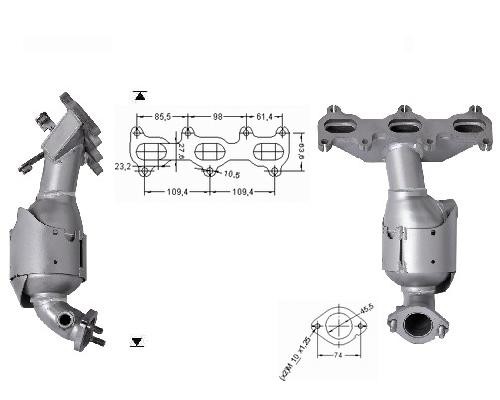 Hyundai SONATA 2.5i V6 24V 2493 cc 118 Kw / 160 cv 6AV Magnaflow