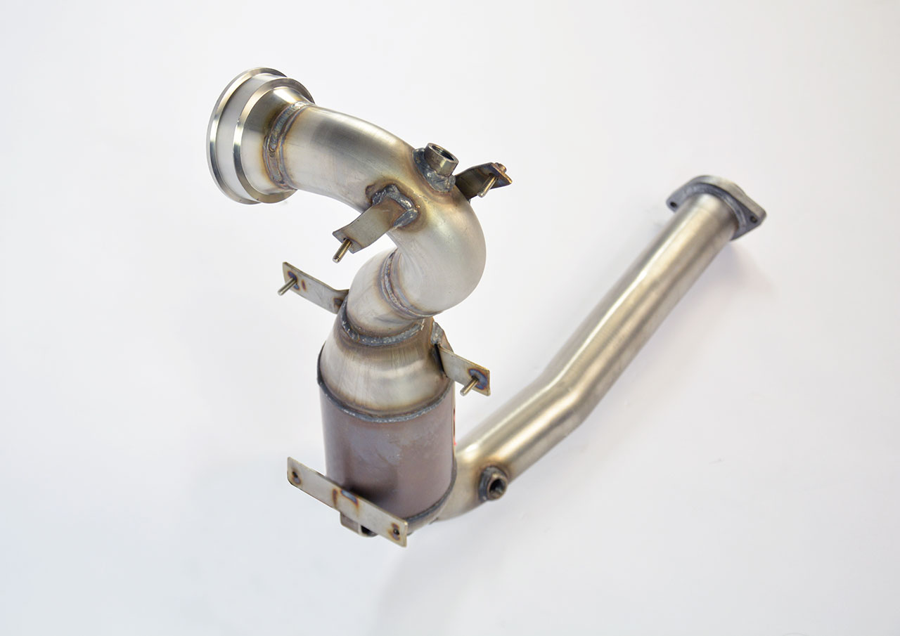 695 ABARTH 1.4T "Biposto Record" (190 Hp) "Monotubo" 2015 Turbo downpipe kit + Metallic catalytic co